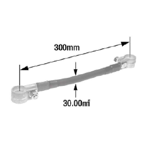 日立Astemoアフターマーケットジャパン 30ｽｹ×300mm 板ﾀｲﾌﾟﾊﾞｯﾃﾘｰ渡り線(大ﾎﾟｰﾙ用) DJ-33