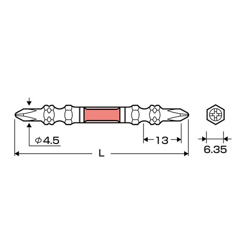 アネックスツール（Anex） #1x110mm 衝撃吸収ﾀﾞｲﾔﾓﾝﾄﾞｽﾘﾑﾋﾞｯﾄ(1本) ADRS-1110