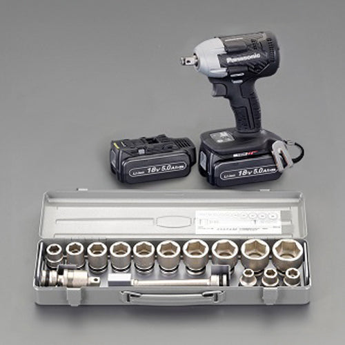 パナソニック DC18.0V(1/2"DR) ｲﾝﾊﾟｸﾄﾚﾝﾁｾｯﾄ(充電式) EZ75A8LJ2G-B※ESCOオリジナルセット品