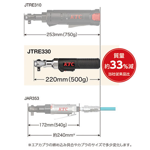 京都機械工具（KTC） (3/8"DR) ラチェットレンチ(充電式) JTRE330