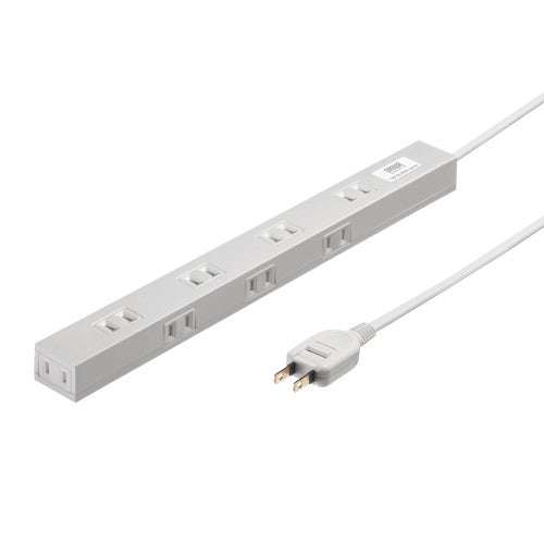 サンワサプライ AC125V/15Ax2m  ﾀｯﾌﾟ(8口/2P/ﾏｸﾞﾈｯﾄ付) TAP-SLIM8N-2