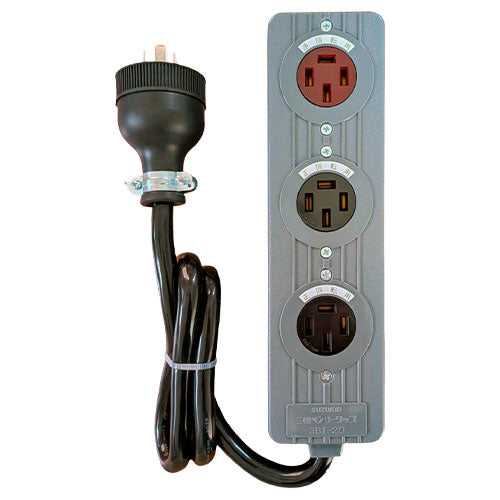 スター電器製造（SUZUKID） AC250V/20A 三相タップ(正転2口/逆転1口) 3BT-20R
