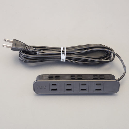 ESCO（エスコ） AC125V/15Ax1.9m コンセント(埋め込み/黒) EA815HS-15