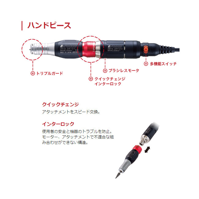 永興電機工業（E-FORCE） 1000-20000min-1 ﾏｲｸﾛｸﾞﾗｲﾝﾀﾞｰｾｯﾄ DSS203001