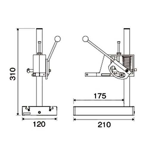 キソパワーツール 120x210x310mm 卓上ｽﾀﾝﾄﾞ(ﾏｲｸﾛｸﾞﾗｲﾝﾀﾞｰ用) 27600