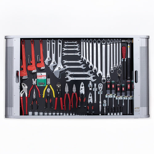 京都機械工具 [76個組] 工具セット(ｼｬｯﾀｰ付) MK83