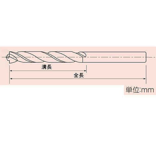 ESCO（エスコ） 3.3x 73mm ｽﾄﾚｰﾄﾄﾞﾘﾙ(真円･高耐久/HSS) EA824BM-3.3