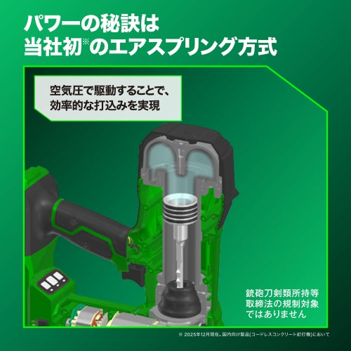 ＨｉＫＯＫＩ DC18.0V コンクリート釘打機(充電式) NC1840DA(2XPZ)