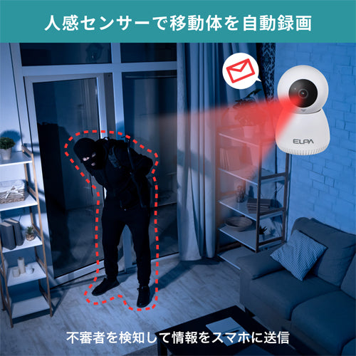 朝日電器（ELPA） DC5V/1A 防犯カメラ(屋内用) TBC-IP300