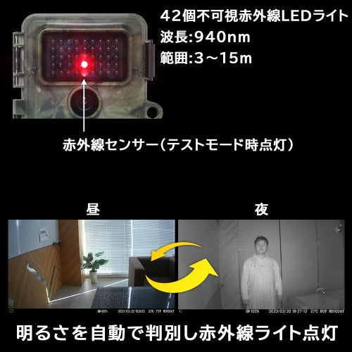 サンコー（THANKO） [単3x8本] 赤外線センサーカメラ(屋外型) AUTMTSHNA