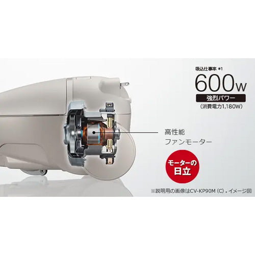 日立（HITACHI） AC100V/1180W 掃除機(紙ﾊﾟｯｸ式) CV-KV70M