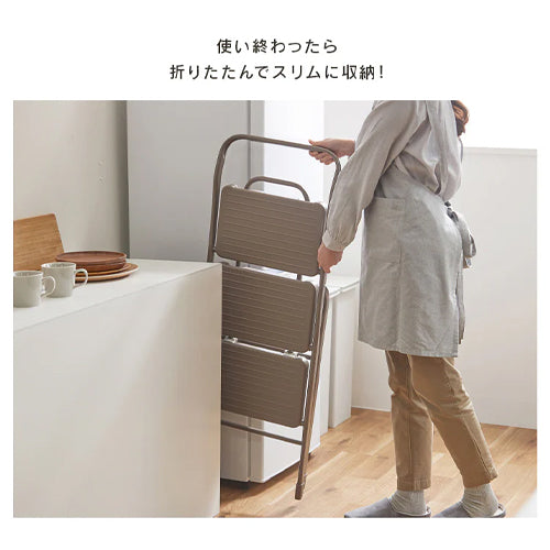 アイリスオーヤマ（IRIS OHYAMA） 400x600x960mm 踏台(ﾜｲﾄﾞｽﾃｯﾌﾟ) OSU-3R