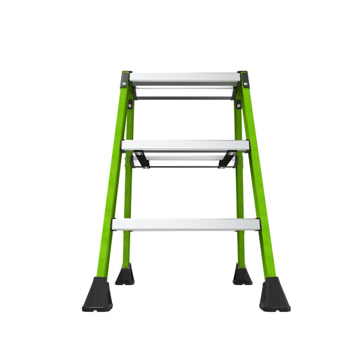 ESCO（エスコ） 0.66m/3段 脚立(広がり防止ｽﾄﾗｯﾌﾟ付) EA905EE-1A