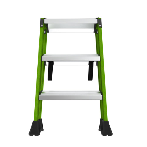 ESCO（エスコ） 0.66m/3段 脚立(広がり防止ｽﾄﾗｯﾌﾟ付) EA905EE-1A