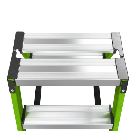 ESCO（エスコ） 0.66m/3段 脚立(広がり防止ｽﾄﾗｯﾌﾟ付) EA905EE-1A