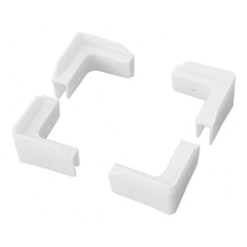 ESCO（エスコ） 70x70mm ﾌﾟﾗﾀﾞﾝｺｰﾅｰｾｯﾄ(L2個+R2個/白) EA911BG-15A