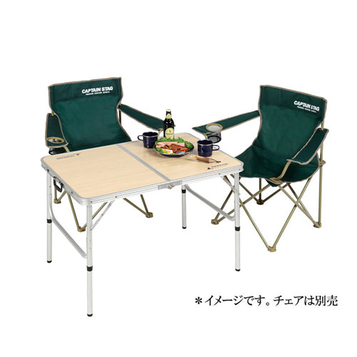 キャプテンスタッグ 900x600x600/370mm ﾃｰﾌﾞﾙ(折畳式/ﾄﾗﾝｸ型) UC-0517