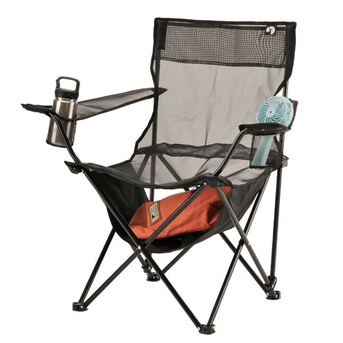 キャプテンスタッグ 820x530x790mm チェアー(ﾎﾟｰﾀﾌﾞﾙ/ﾌﾞﾗｯｸ) UC-1887