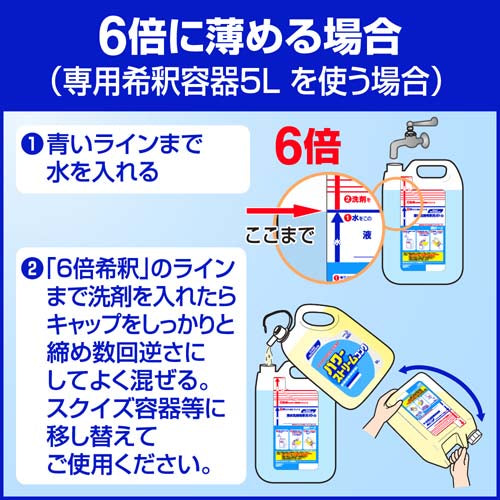 ESCO（エスコ） 5.0L 食器用洗剤(ﾊﾟﾜｰｽﾄﾘｰﾑｺﾝｸ) EA922KA-55