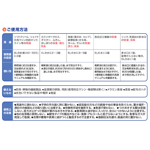 ESCO（エスコ） 120錠 塩素系除菌漂白剤(ﾀﾌﾞﾚｯﾄﾊｲﾀｰ) EA922KA-57