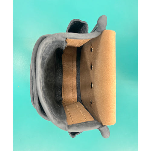 ESCO（エスコ） 185x130x220mm 腰袋(3段/黒染/ﾇﾊﾞｯｸ革) EA925CB-13