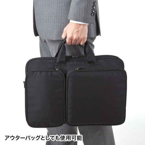 サンワサプライ 425x75x300mm  [ﾉｰﾄPC用]ｲﾝﾅｰｹｰｽ（ｱｳﾀｰ兼用 BAG-P22BK