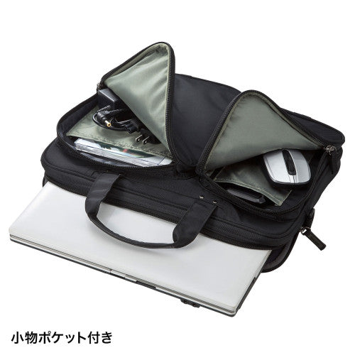 サンワサプライ 365x70x260mm  [ﾉｰﾄPC用]ｲﾝﾅｰｹｰｽ（ｱｳﾀｰ兼用 BAG-P23BK