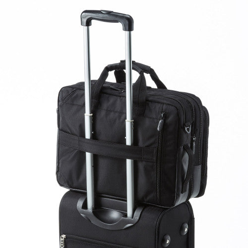 サンワサプライ 420x160x310mm  出張用ﾋﾞｼﾞﾈｽﾊﾞｯｸﾞ BAG-3WAY21BK
