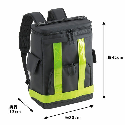 ESCO（エスコ） 17L ﾊﾞｯｸﾊﾟｯｸ(反射ﾃｰﾌﾟ付/ﾍﾙﾒｯﾄ収納) EA927AG-63