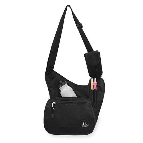 ESCO（エスコ） 279x89x254mm/4.9L ﾒｯｾﾝｼﾞｬｰﾊﾞｯｸﾞ(ﾌﾞﾗｯｸ) EA927CH-201