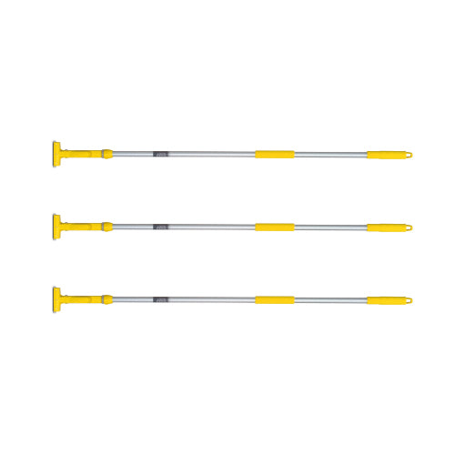 テラモト 1380mm モップハンドル[黄/3本] CL-374-110-5