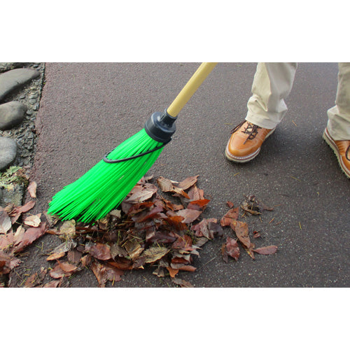 コンパル 1470mm 竹ほうき(ﾌﾟﾗｽﾁｯｸ製/5本組) 007190