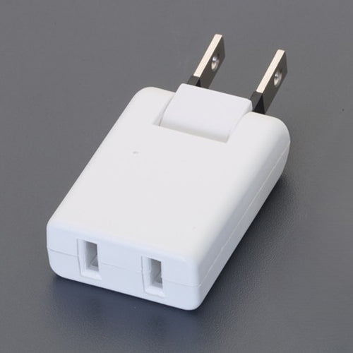 朝日電器（ELPA） AC125V/15A プラグアダプター(ｽｲﾝｸﾞ) A-380B(W)