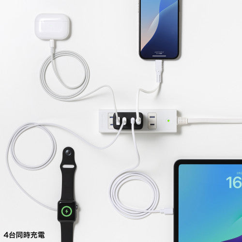 サンワサプライ AC100-240V USB充電器(USB PD) ACA-PD107BK