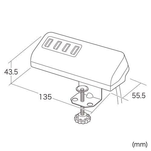 サンワサプライ AC100V/ＵＳＢ充電器(4ﾎﾟｰﾄ/ｸﾗﾝﾌﾟ式/白) ACA-IP50W