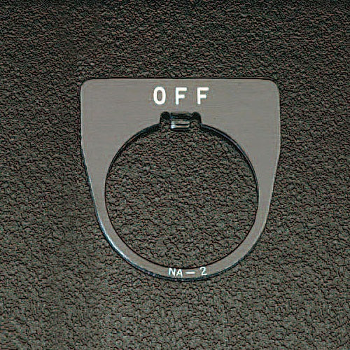 IDEC 30mm 銘板(OFF) NA-2
