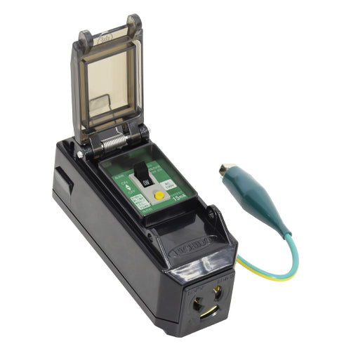 日動工業 AC100V/ 15A  漏電保護ｺﾝｾﾝﾄｱﾀﾞﾌﾟﾀｰ PIPB-EBN-S