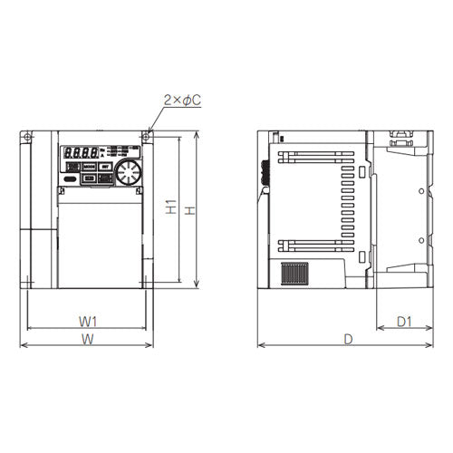 三菱電機 200V/1.5kw  インバーター(3相ﾓｰﾀｰ制御用) FR-D820S-1.5K-070