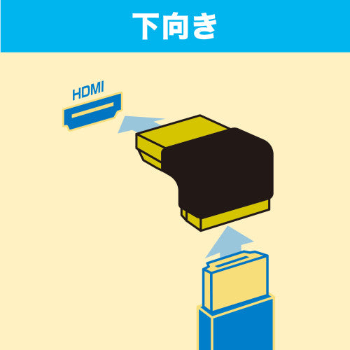 サンワサプライ ＨＤＭＩ アダプター(L型下) AD-HD27LD