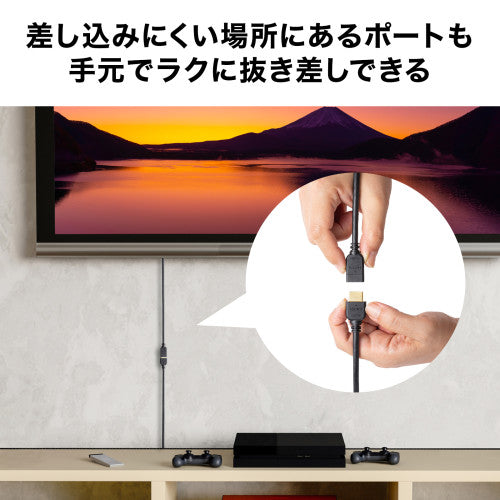 サンワサプライ 3.0m  ＨＤＭＩ延長ケーブル KM-HD20-UEN30