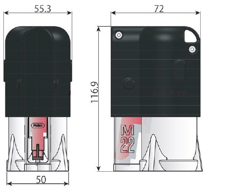 ESCO（エスコ） ボルト用マーキングスタンプ (M22用/白) EA942EH-303