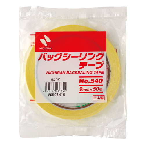 ニチバン 9mmx50m パックシールテープ(黄/1巻) 540Y