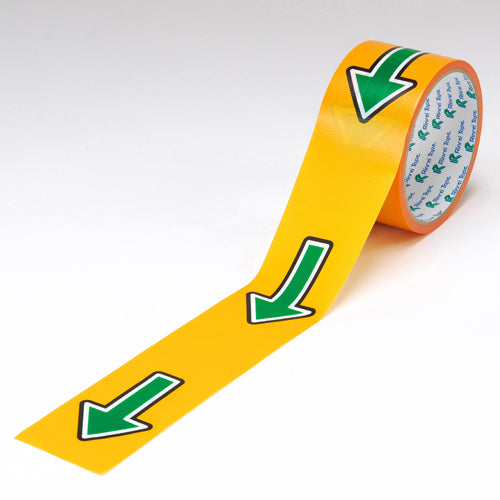 ESCO（エスコ） 50mmx10m 誘導用矢印テープ(床・壁面用/緑) EA944RR-51