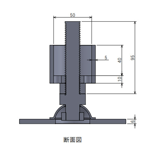 ESCO（エスコ） 48.6mm 単管用水平調整金具(重荷重) EA948TF-43B