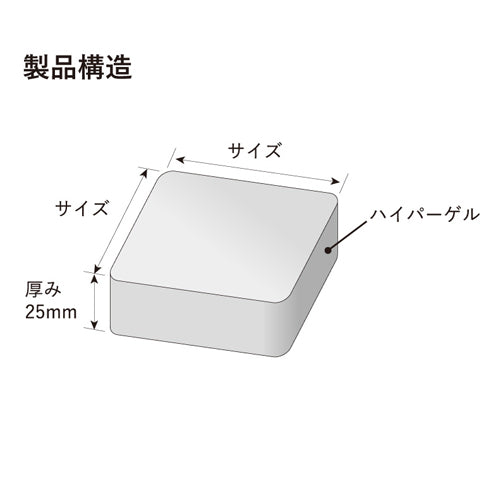 エクシール 100x100x25mm 防振ﾀﾞﾝﾊﾟｰ(緑/80-120kg未満) GD01-33007