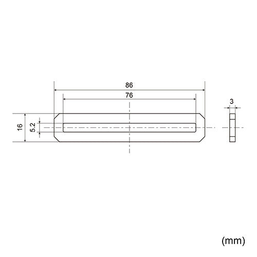 ESCO（エスコ） 16x 86mm ﾌﾗｯﾄ型ﾌﾘｰﾎﾟｲﾝﾄ連結金具(ｽﾁｰﾙ製) EA951EA-66