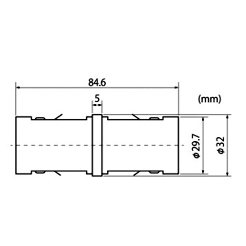 ESCO（エスコ） 32mm ワンタッチパイプジョイント(ｸﾛｰﾑﾒｯｷ) EA951EV-36