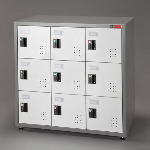 ESCO（エスコ） 900x510x895mm/ 9人用 パーソナルロッカー EA954ES-3A