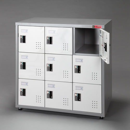 ESCO（エスコ） 900x510x895mm/ 9人用 パーソナルロッカー EA954ES-3A