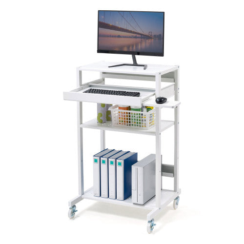 サンワサプライ 650x610x1107mm  立ち作業用デスク RAC-508